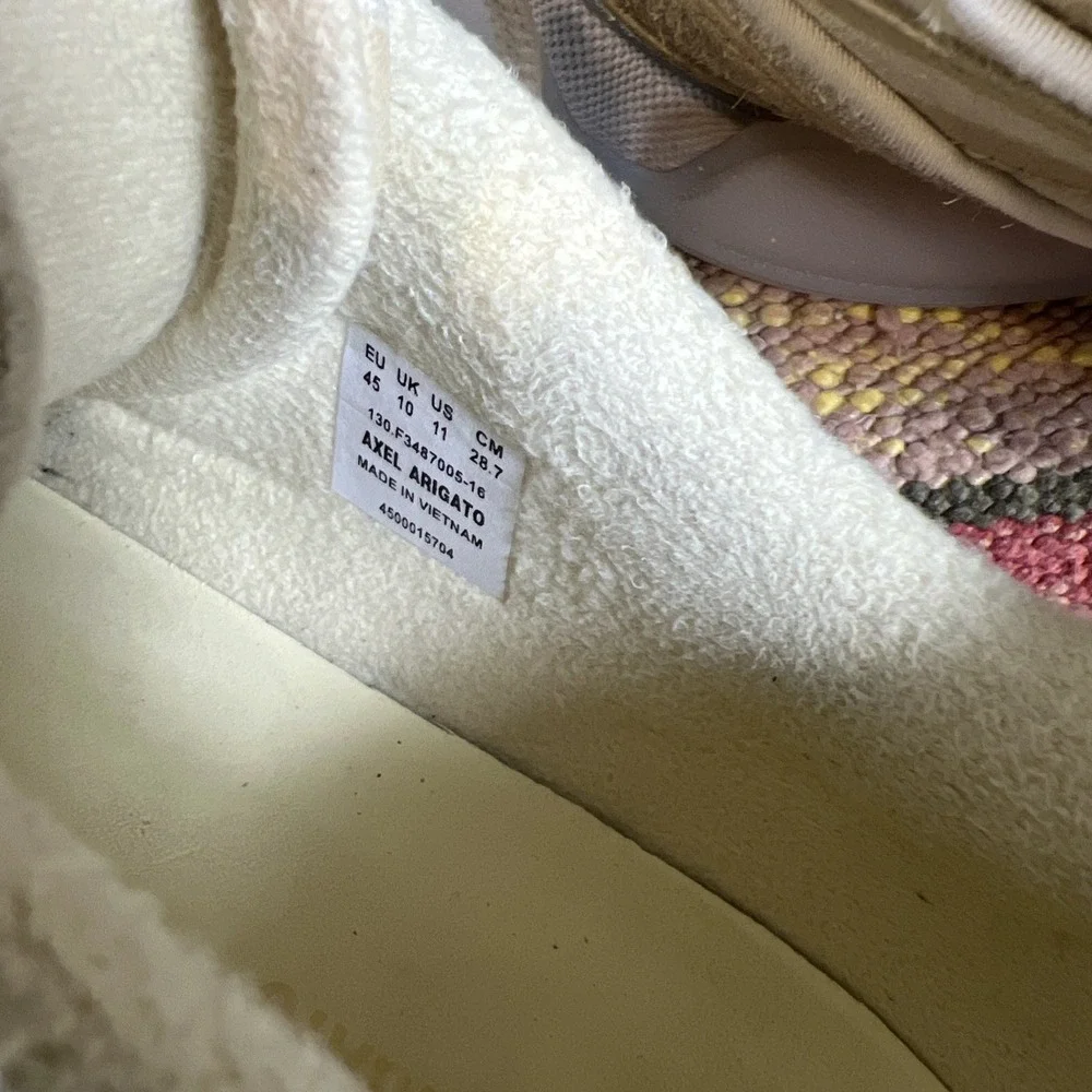 NEW SEASON Axel Arigato Farfetch Eris Suede Panel Sneaker Light Yellow Size 11 - Picture 10 of 10